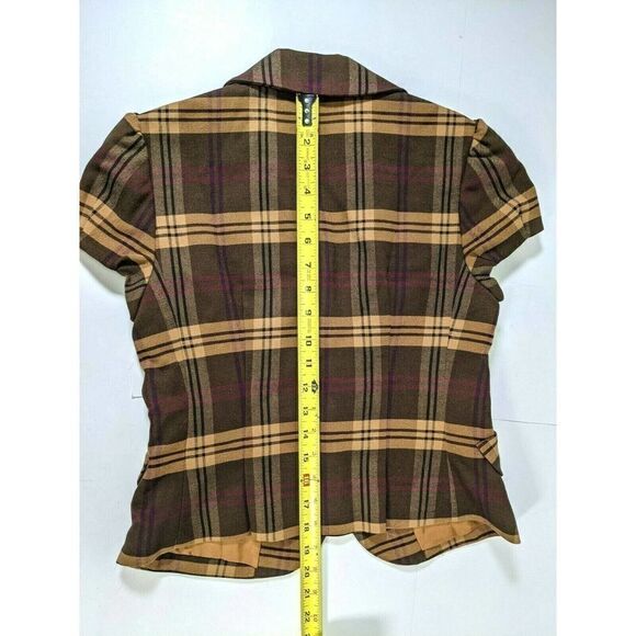 BCBGMAXAZRIA Blazer Jacket Plaid  Academia - Picture 8 of 11